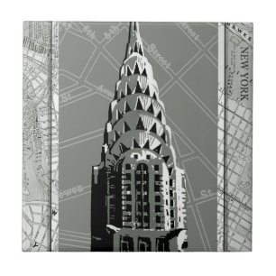 Carreau Rues de New York avec Empire State Building