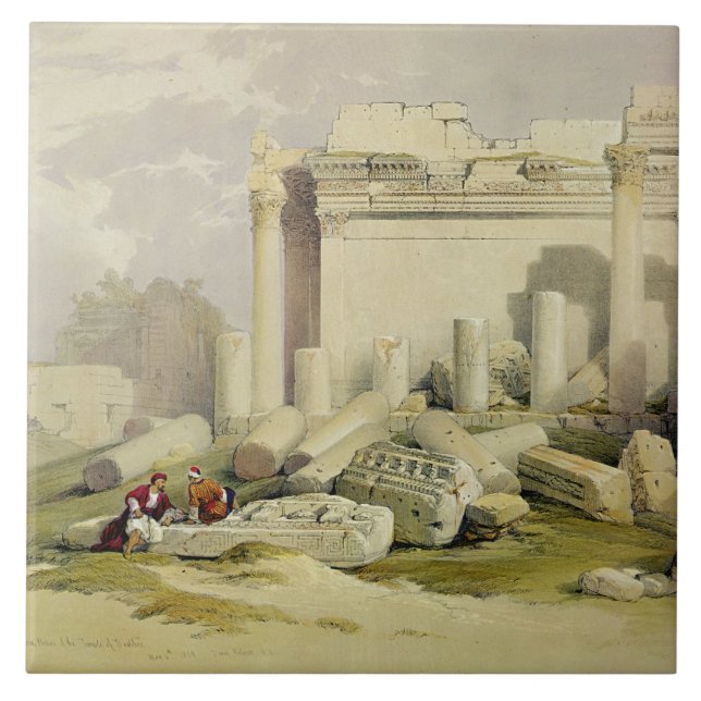 Carreau Ruines du portique oriental du temple du Baal (Devant)