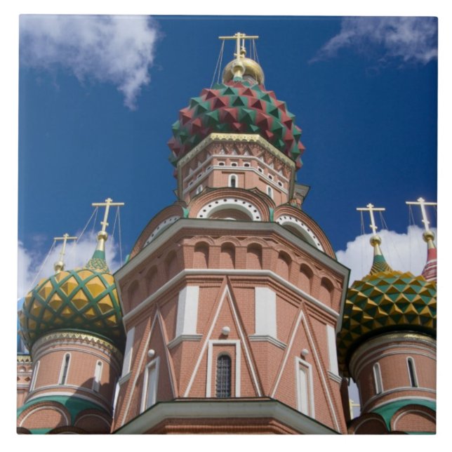 Carreau Russie, Moscou, Carré rouge. St Basil's 2 (Devant)