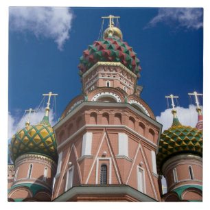Carreau Russie, Moscou, place Rouge. St. Basil's 2