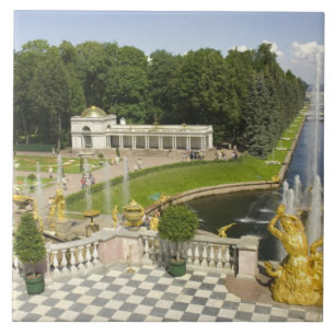 Carreau Russie. Petrodvorets. Palais de Peterhof. Pierre l