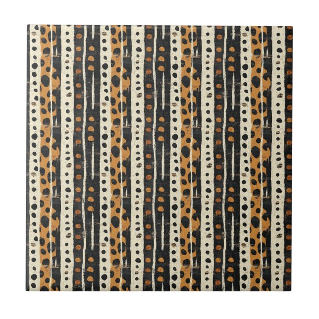 Carreau Rustic Southwestern Stripe Pattern (3) (Devant)