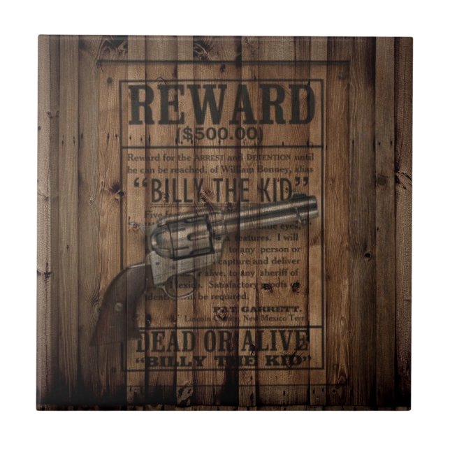Carreau rustique texas star cowboy western country double  (Devant)