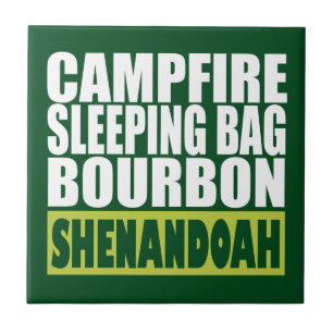 Carreau Sac couché de feu de camp Bourbon Shenandoah