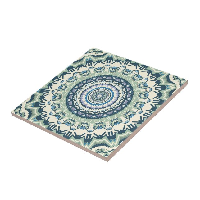 Carreau Sage Lavender Mandala (Côté)