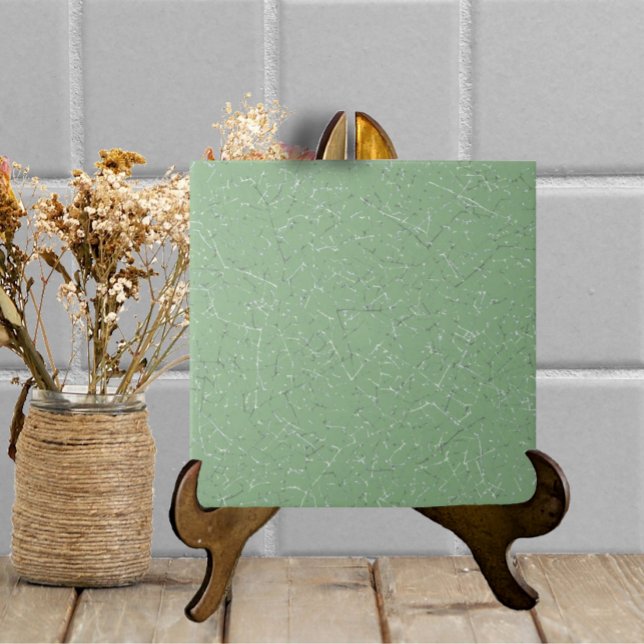 Carreau Sage Vert Cracké Glaze Simple Texture Moderne (Créateur téléchargé)