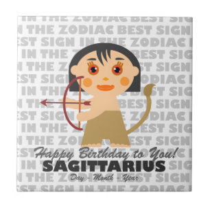 Carreau Sagittarius Joyeux Anniversaire
