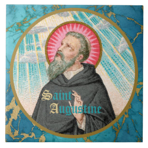 Carreau Saint Augustin d'Hippo (SAU 047 ; détail)