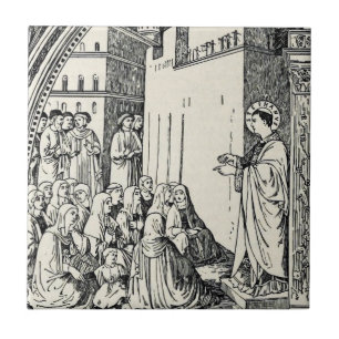 Carreau Saint Étienne le Protomartyr Iconographie d'art fi