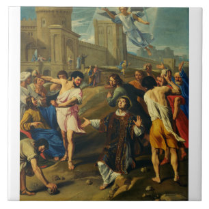 Carreau Saint Étienne le Protomartyr Iconographie d'art fi