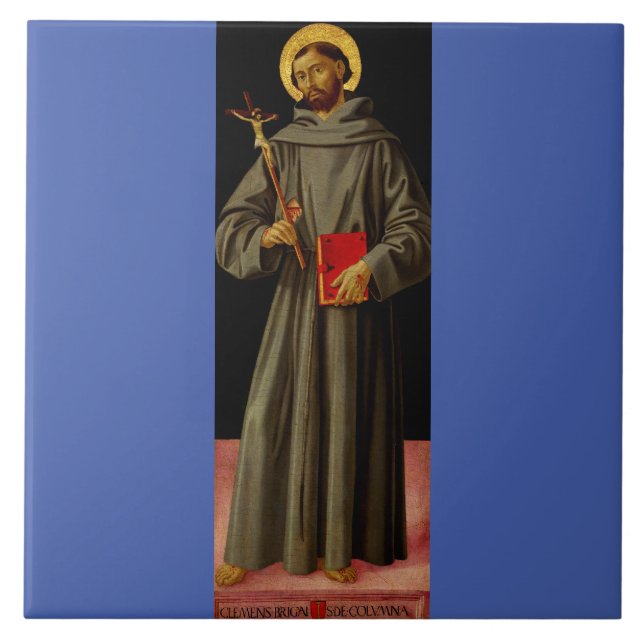 Carreau Saint François d'Assise par Antoniazzo Romano (Devant)