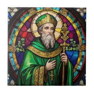 Carreau Saint Patrick Jour de la Saint Patrick Vitrail