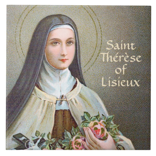 Carreau Saint-Thérèse de Lisieux la Petite Fleur (BJE 01) (Devant)