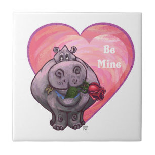 Carreau Saint-Valentin Hippopotame