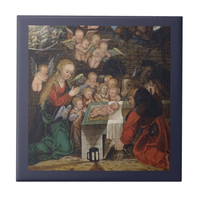 Carreau Sainte Famille et Cherubs (Devant)