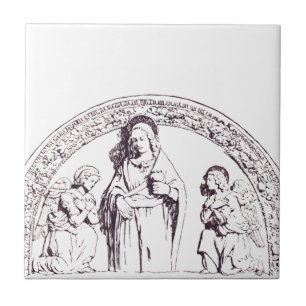 Carreau Sainte Lucie de Syracuse par Giovanni della Robbia