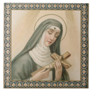 Carreau Sainte-Rita de Cascia (M 015)