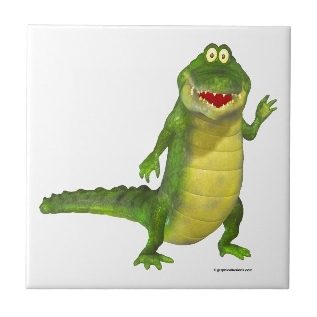 Carreau Salé le crocodile (Devant)