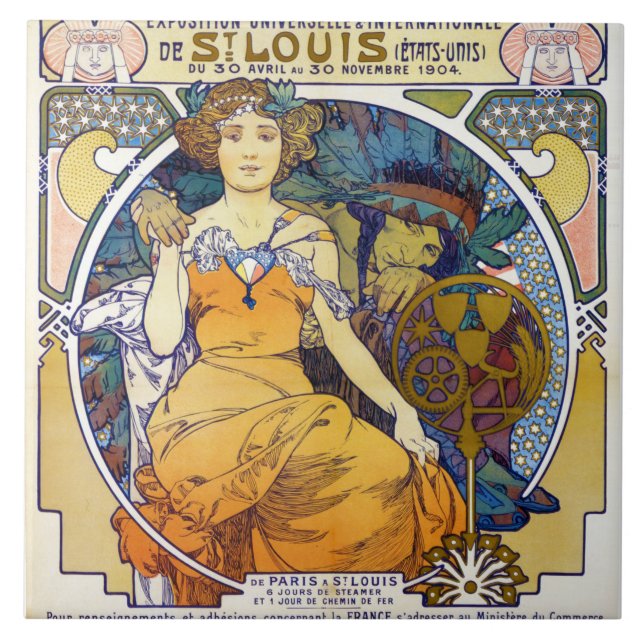 Carreau Salon Saint-Louis, Mucha (Devant)