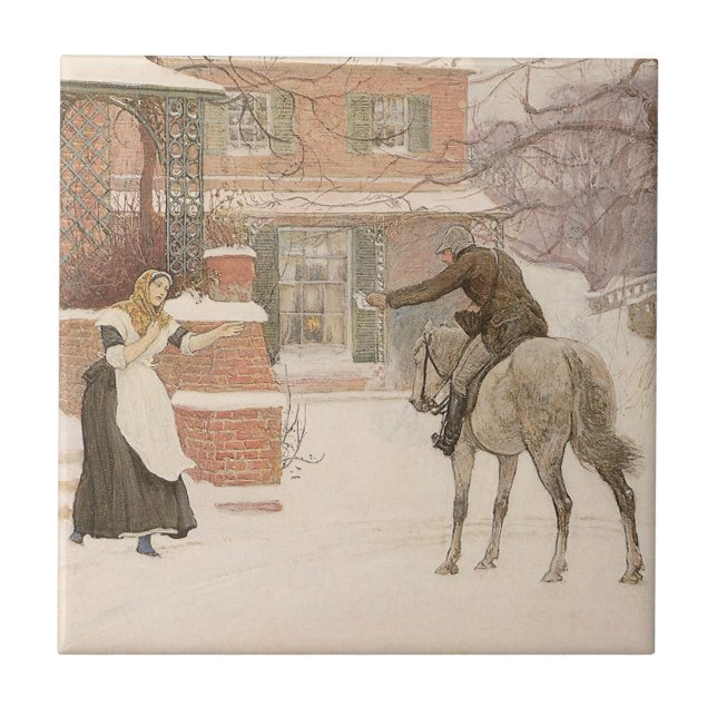 Carreau Salutation du facteur par Robert Walker Macbeth (Devant)