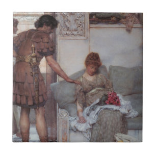 Carreau Salutation silencieuse (par Lawrence Alma-Tadema)