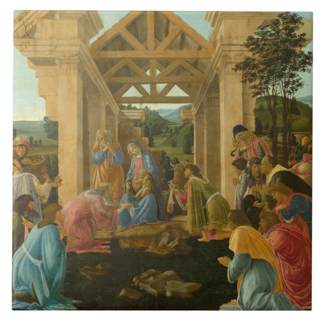 Carreau Sandro Botticelli - L'Adoration des Mages (Devant)
