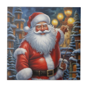 Carreau Santa Clause Joyeux Noël Bonne année