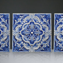Sapphire Lisbonne motif en céramique design