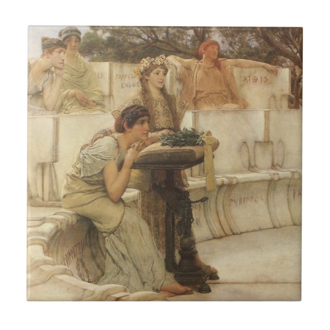 Carreau Sappho et Alcaeus par Sir Lawrence Alma Tadema (Devant)