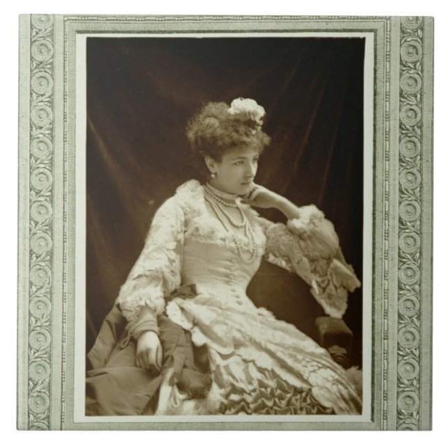 Carreau Sarah Bernhardt (1844-1923), de 'Galerie Contemp (Devant)
