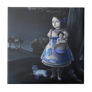 Carreau Saule bleu