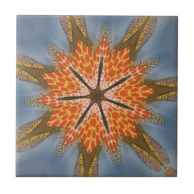 Carreau Savanna Star Bloom - Un audacieux Poster de animal (Devant)
