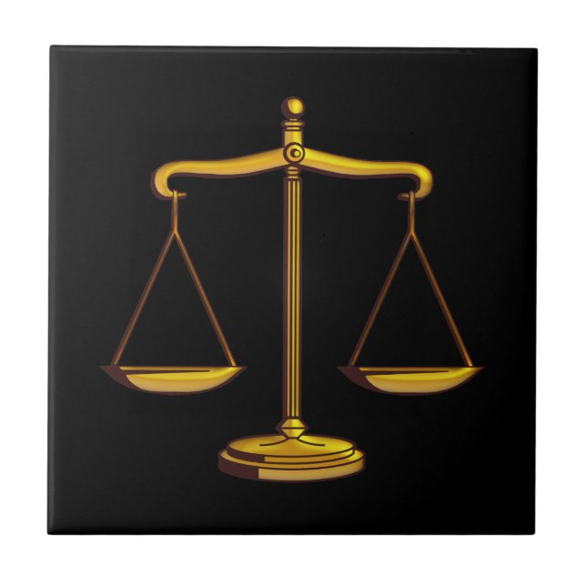 Carreau Scales de justice - Tuile (Devant)