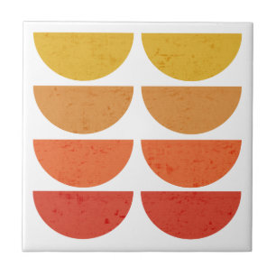 Carreau Scandinavie Art MidCentury Coucher de soleil