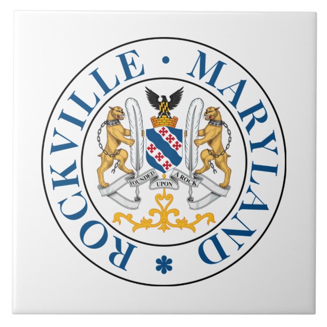 Carreau Sceau de Rockville, Maryland (Devant)