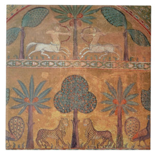 Carreau Scène avec des centaures, de la salle du Roi