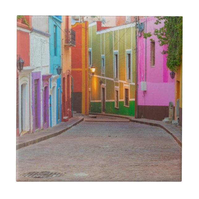 Carreau Scène de rue colorée (Devant)