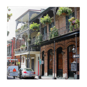 Carreau Scène de rue de la Nouvelle-Orléans
