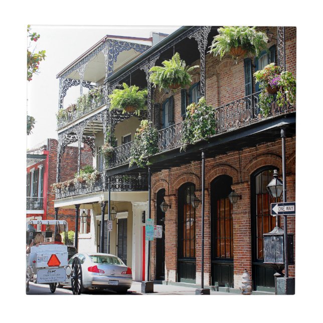 Carreau Scène de rue de la Nouvelle-Orléans (Devant)