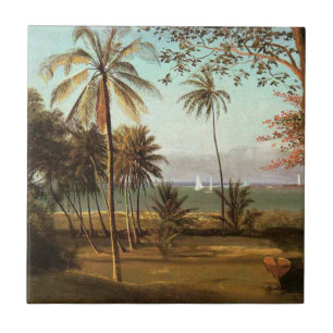 Carreau Scène en Floride par Albert Bierstadt