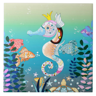 Carreau Scène sous-marine, tuiles