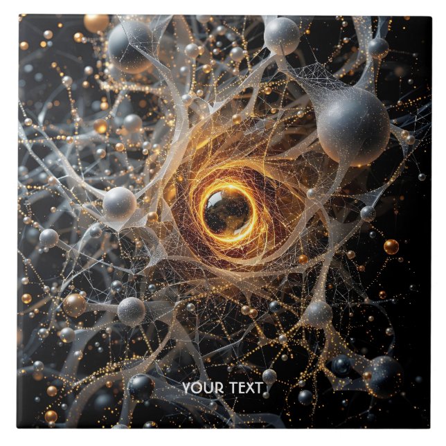 Carreau Scène spatiale Abstraite Imaginaire (Devant)