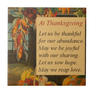 Carreau Scène vintage de récolte d'automne Thanksgiving Po