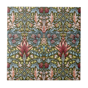 Carreau Schéma floral William Morris Snakeshead