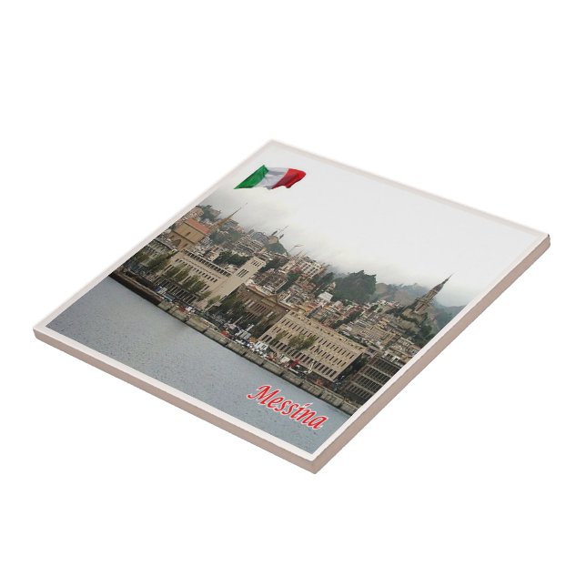 Carreau SCL078 MESSINA, Sicile, Italie, (Côté)