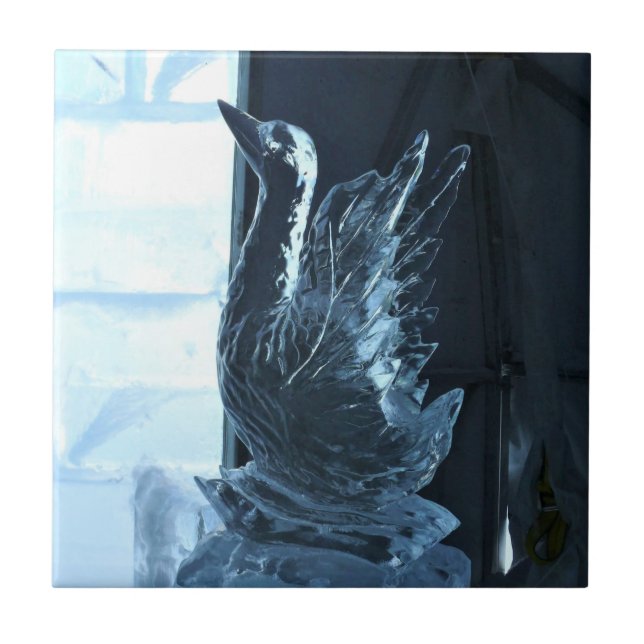 Carreau Sculpture de glace de cygne, Québec, Canada (Devant)