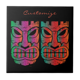 Carreau Sculpture jumelle Thunder_Cove en Tiki