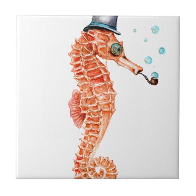 Carreau Seahorse Steampunk (Devant)