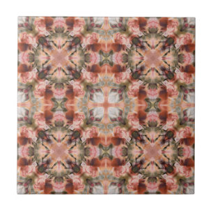 Carreau Seamless abstract ornamental brown decor kaleidosc