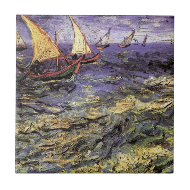 Carreau Seasons à Saintes Maries par Vincent van Gogh (Devant)